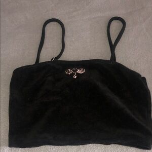 Forever 21 Black Camisole with Embellishment